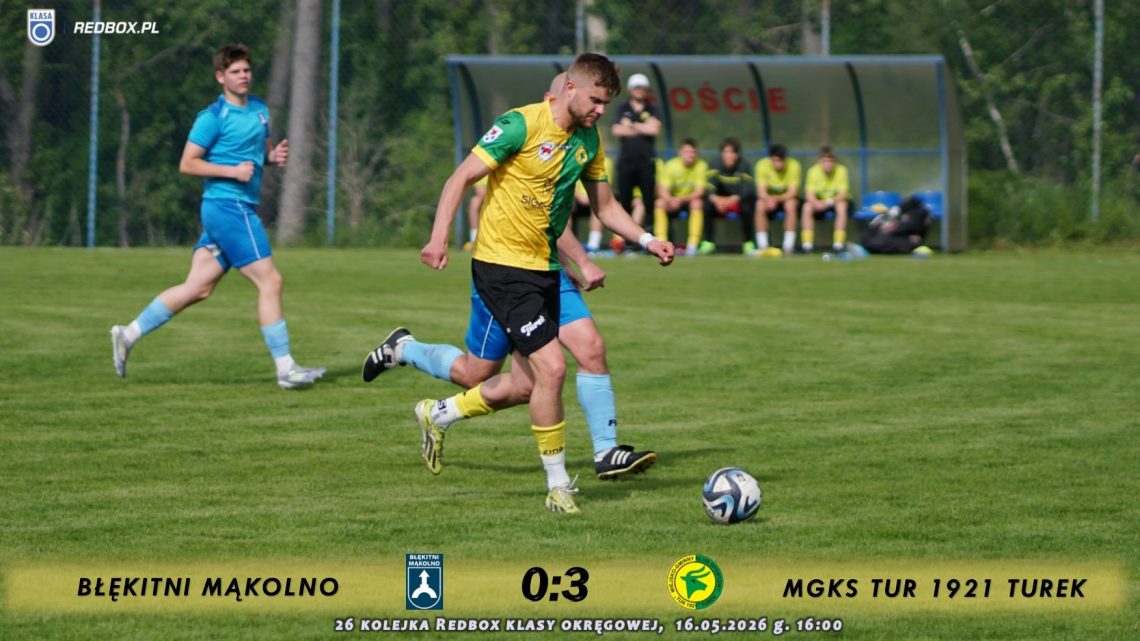 Błękitni Mąkolno- Tur 1921 Turek 0:3