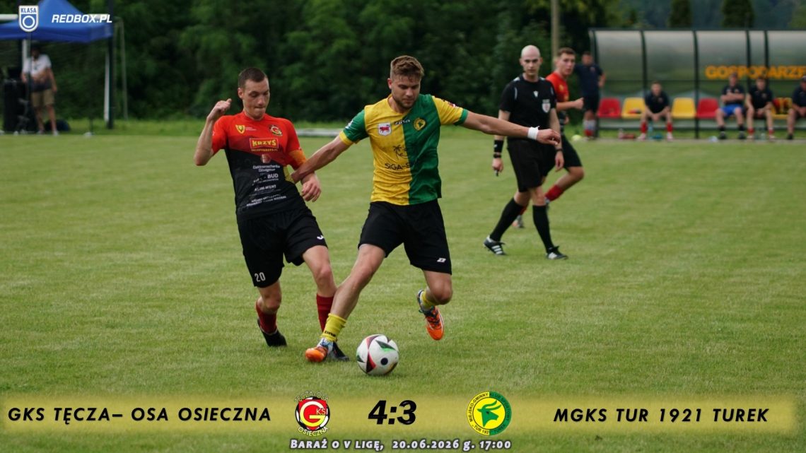 Tęcza- Osa Osieczna- Tur 1921 Turek 4:3