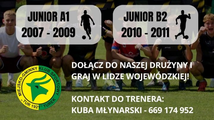 Nabór do drużyn juniorów!