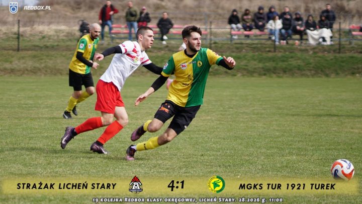 Strażak Licheń Stary- Tur 1921 Turek 4:1