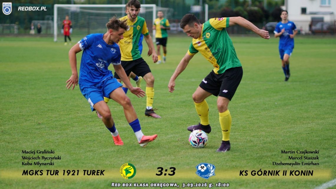 Tur 1921 Turek- Górnik II Konin 3:3