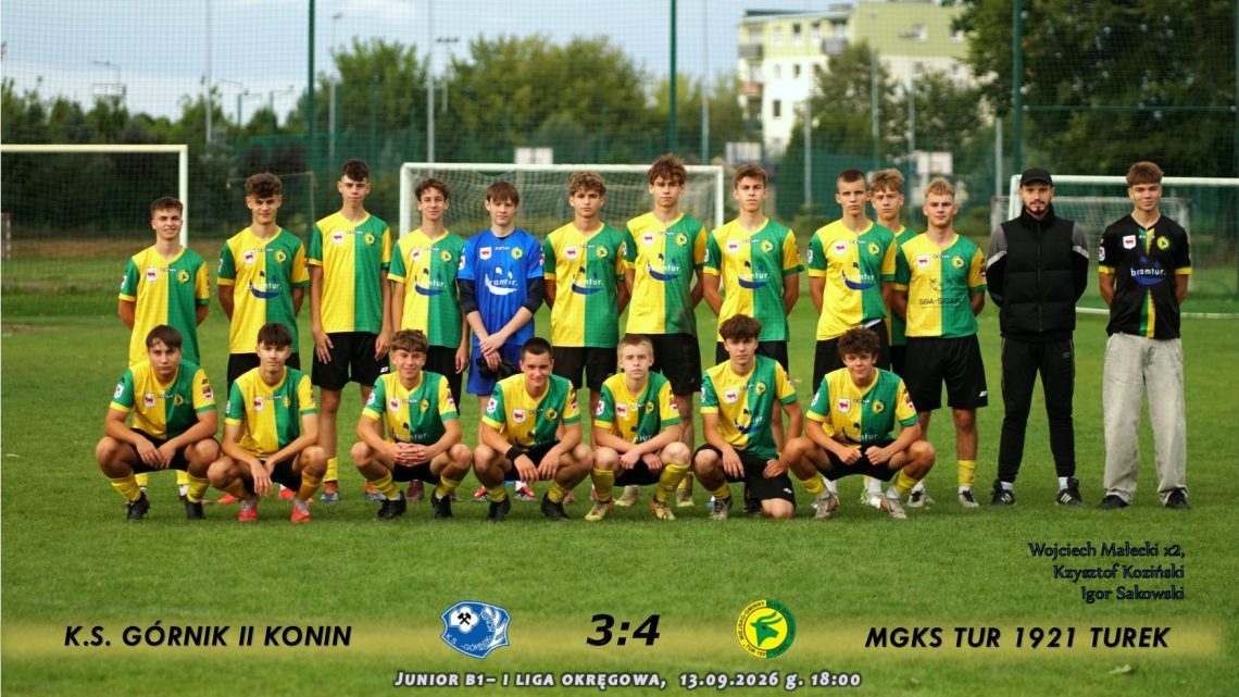 Górnik II Konin- Tur 1921 Turek 3:4, b1