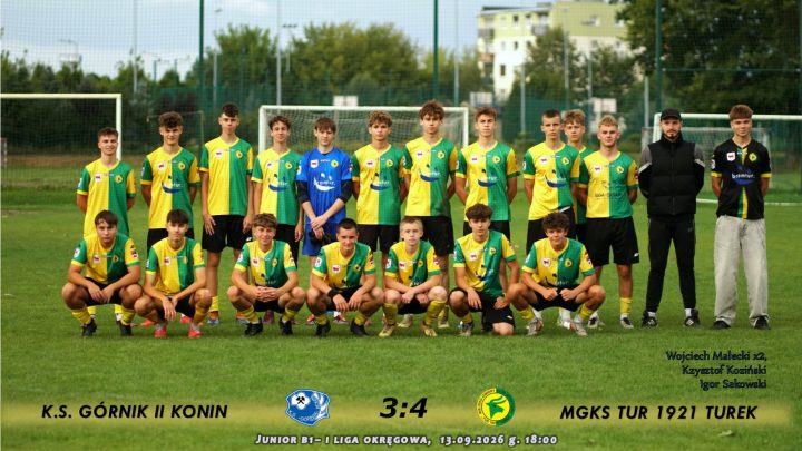 Górnik II Konin- Tur 1921 Turek 3:4, b1